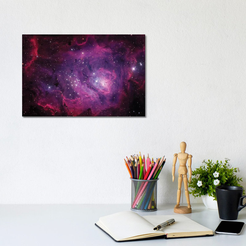 The Lagoon Nebula (M8) by Michael Miller - Wrapped Canvas Print, 20.32 cm H x 30.48 cm W