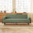 Horta 82.7'' Three-Seater Green Upholstered Corduroy Sofa Bed Sleeper with Pillows-103473337