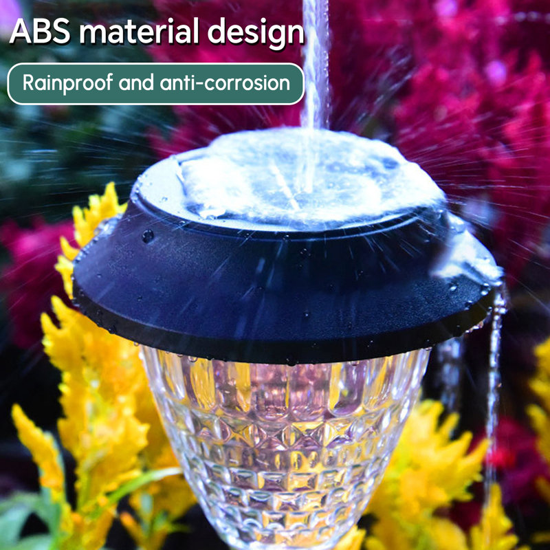 Solar Landscape Light Low Voltage Integrated LED Pathway Light Christmas Decorations, Yellow