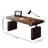 solid wood electrically adjustable computer desk-783024013