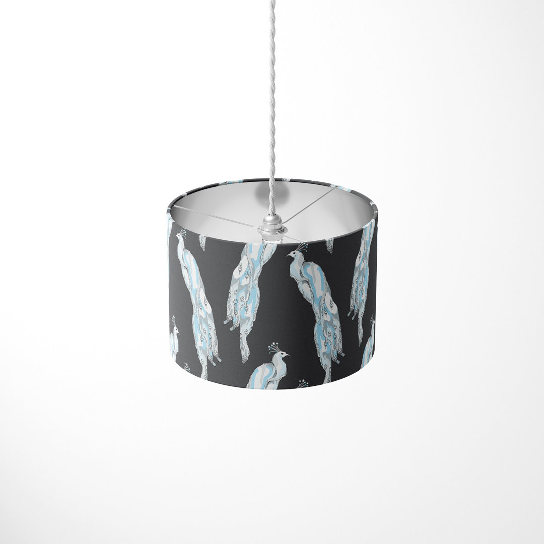 21cm H Cotton Drum Pendant Shade ( Spider )