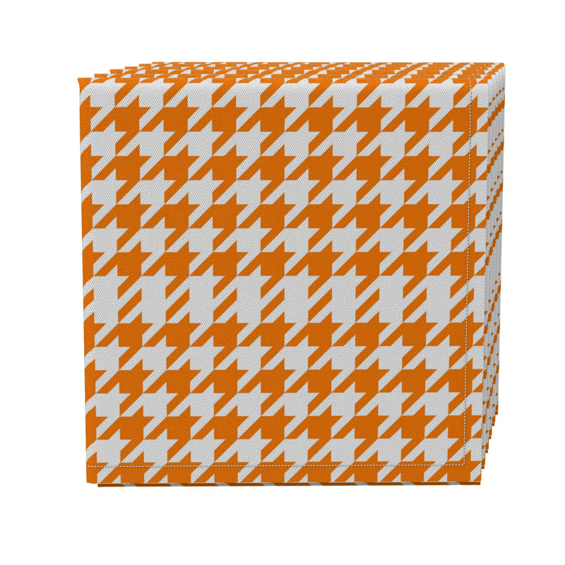 Cotton Twill Houndstooth Square Napkin