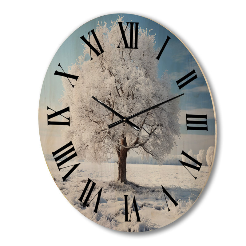 Horloge murale en bois blanc, Moyenne