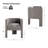 Braien 18.5'' H Modern Upholstered Armchair with Low Back-1243054249