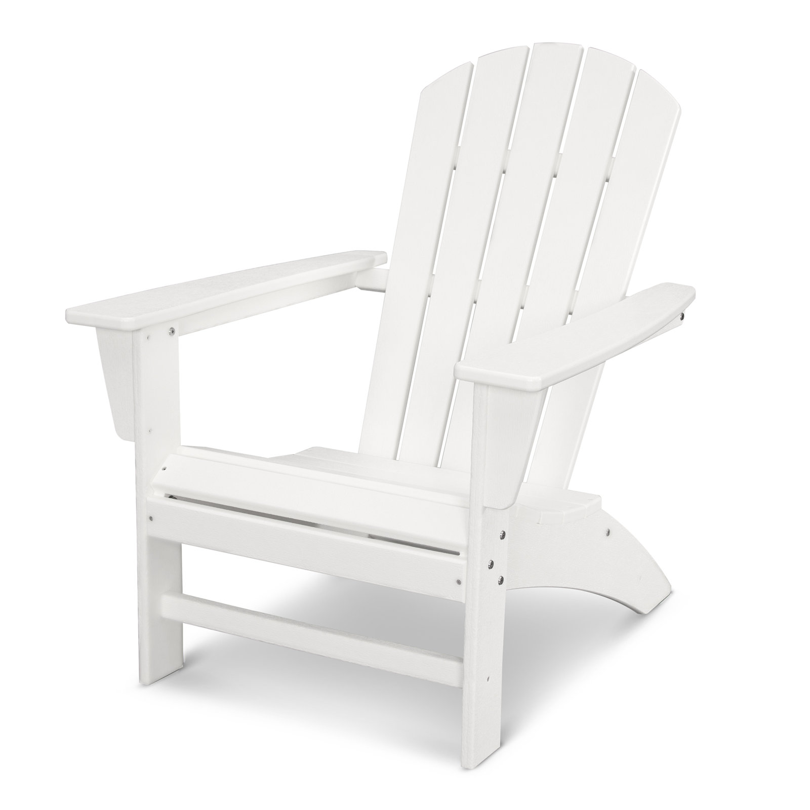 POLYWOOD® Nautical Adirondack Chair, White