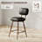 Modern Swivel Upholstered Counter Stools with Metal Frame-1644129352