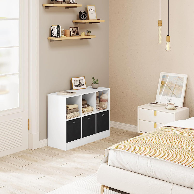 Leschenault 61cm H x 80cm W Standard Bookcase, White