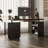 Adjustable Height Steel Solid Wood Standing Desk