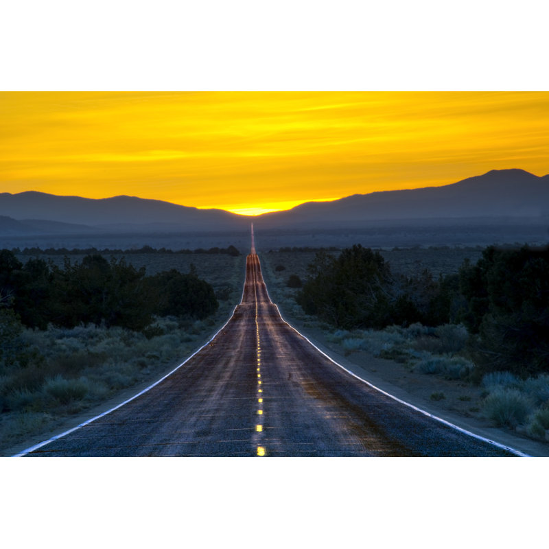 Road To Sunrise by CampPhoto - Print, 61cm H x 91cm W x 3.8cm D