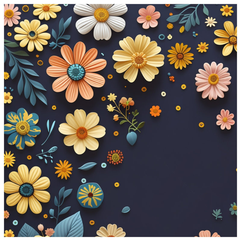 Jeté Floral, 50in W x 60in H
