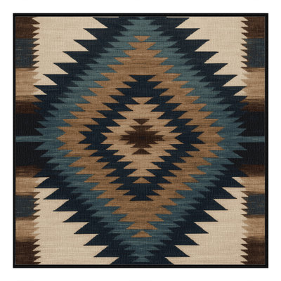 Washable Sierra Peaks Southwestern Area Rug