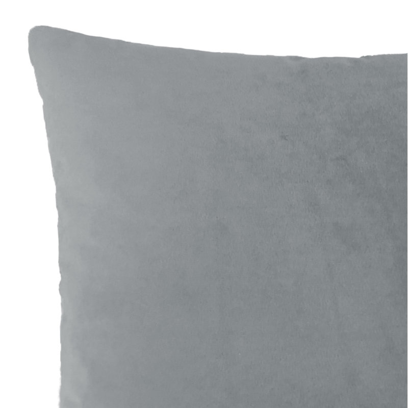 Polyester Plush Pillow, Gray