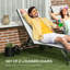 Chaise longue d'extérieur 2 pièces Outsunny