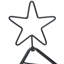Metal Christmas Tree with Stand Black Steel-969756167