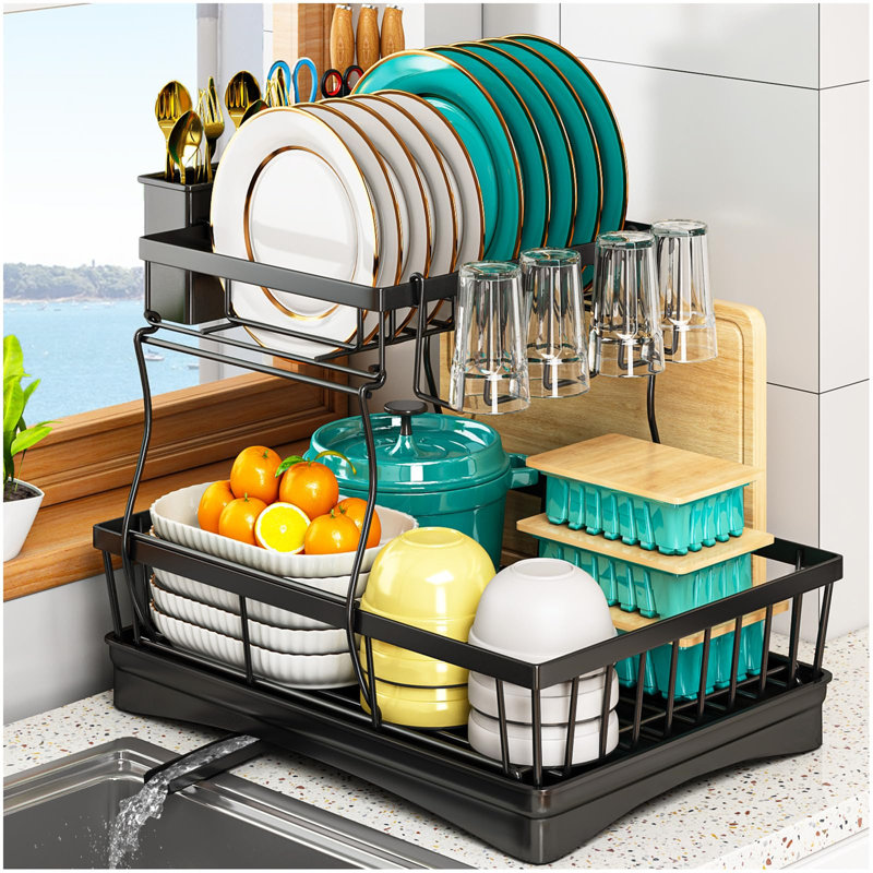 Metal Rectangle Utensil Storage Set