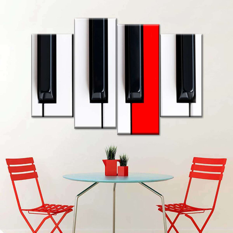 «Piano Key», reproduction d'art sur toile, H 22 po x l 36 po x P 1 po