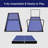 Sports Table Tennis Table Foldable & Portable Ping Pong Table Set with Net & 2 Ping Pong Paddles