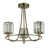 Antique Brass/Clear Glass selected