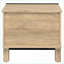 Chêne & amp; Table de chevet industrielle à 2 tiroirs Rustic