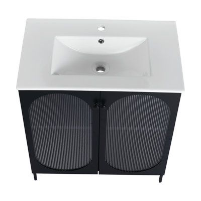 Freestanding Bathroom Vanity With Ceramic Sink