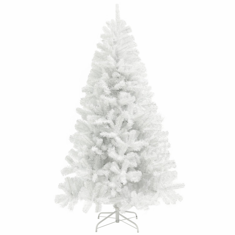 Arbre de Noël artificiel avec 2132 pointes de branches, base en acier pour les Fêtes, H 8,9 pi