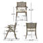 Chaise de patio avec coussin Brizio-100639315