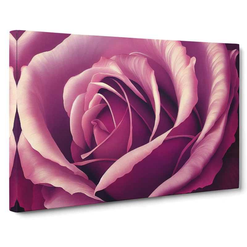 Lovable Rose Flower - Wrapped Canvas, 35cm H x 50cm W x 3cm D