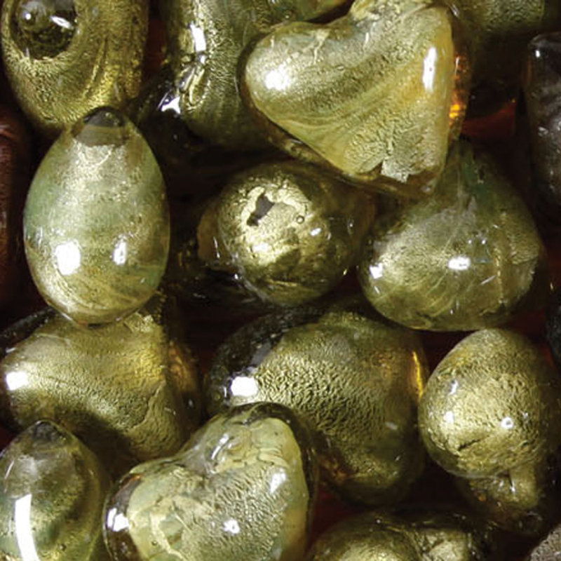 Cœur en verre Johaan, Vert foncé