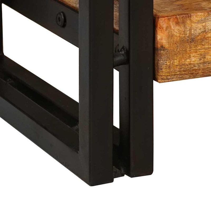 Console Table, 75cm H x 160cm W x 33cm D, Rustic Brown