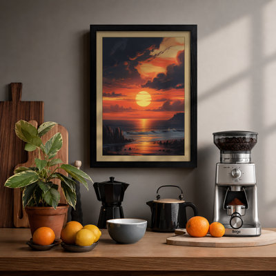 Sunset Coastal - Framed Print