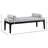 Priscilla Linen Textured Fabric Bench-1207616446-1207616444