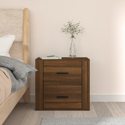 Jahque 50cm W Manufactured Wood Bedside Table