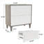 Classeur 2 tiroirs, armoire de rangement spacieuse