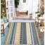 Tapis d'extérieur Boho en plastique avec paille Boho-1077521344