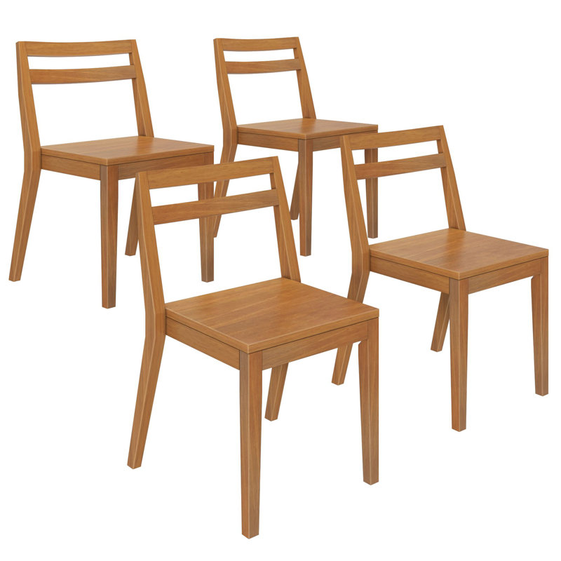 Chaise en bois massif Brevard , Pacanier