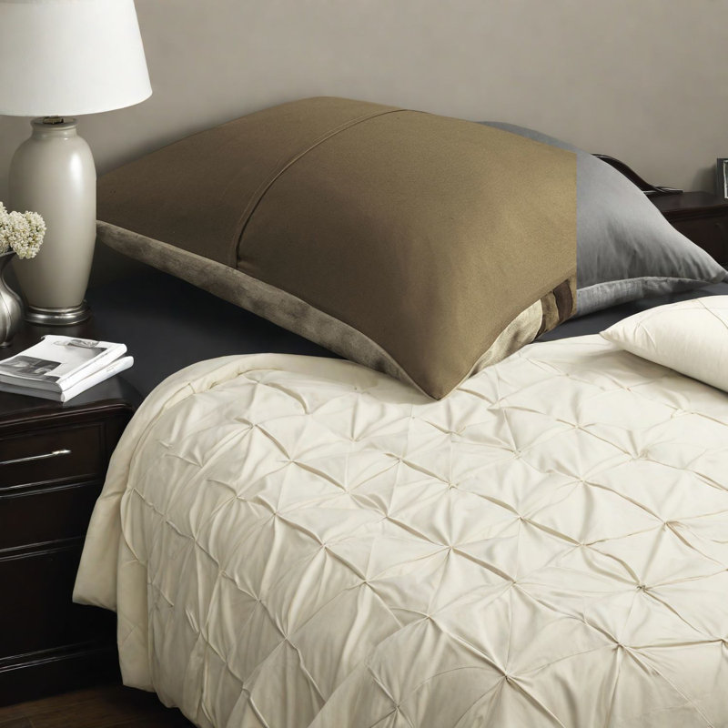 Ensembles de literie luxueux en faux suède 7 pièces, confort naturel, élégance pour la maison