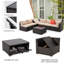 Ensemble de conversation modulaire avec foyer 7 pièces 7 pièces-1796756386