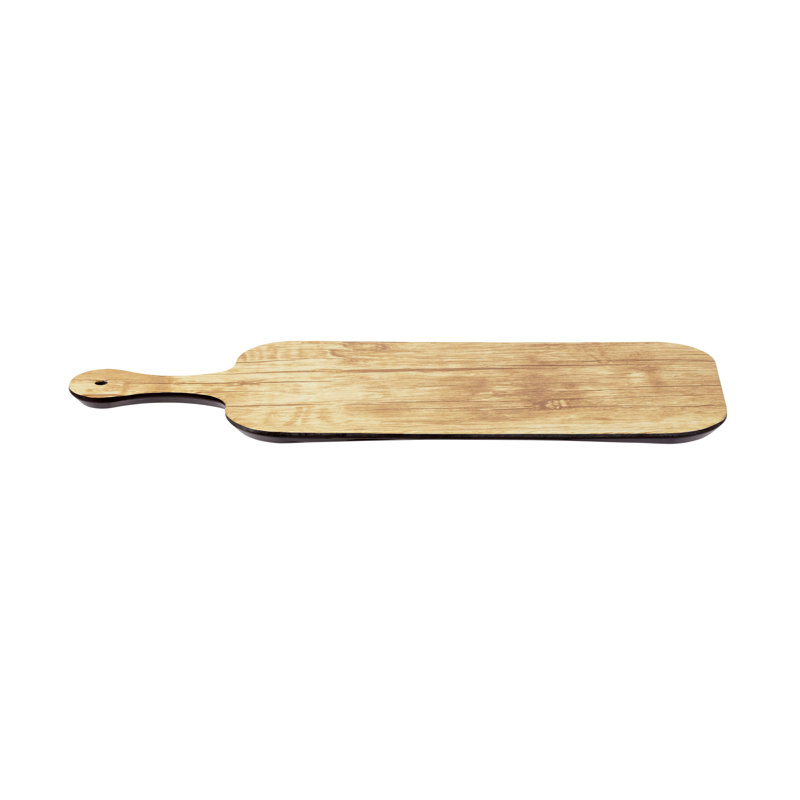 Plateau de service en mélamine et bois flottant, Beige