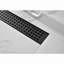 Drain de douche linéaire de 12 pouces avec grille quadrato amovible, drain de douche en acier inoxydable 304 et crépine inclus