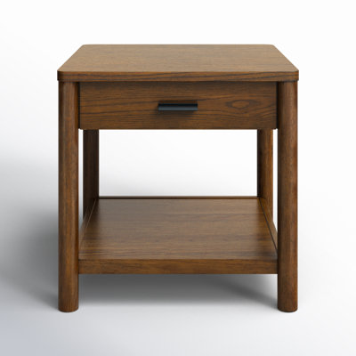 Kaplan Wood 1 Drawer End Table