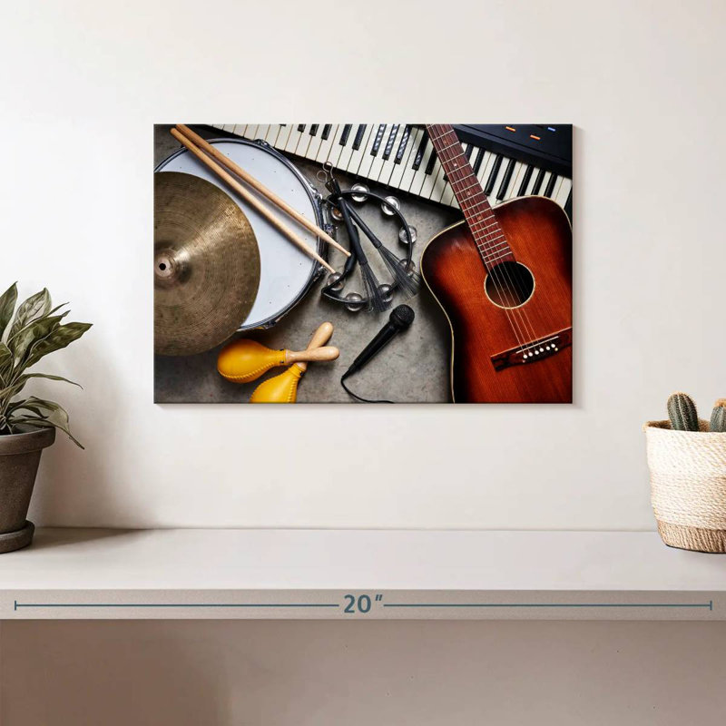 Abarca Musical Instruments Medley, 8" H x 12" W