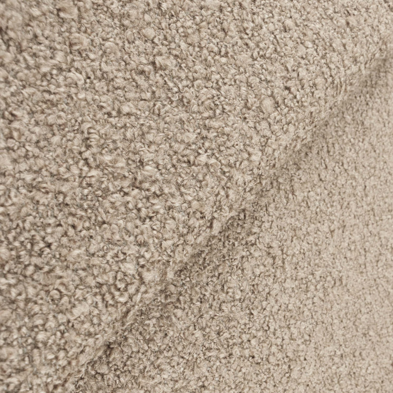 Coussin Crafted, Tissu bouclé chameau moelleux, Polyester