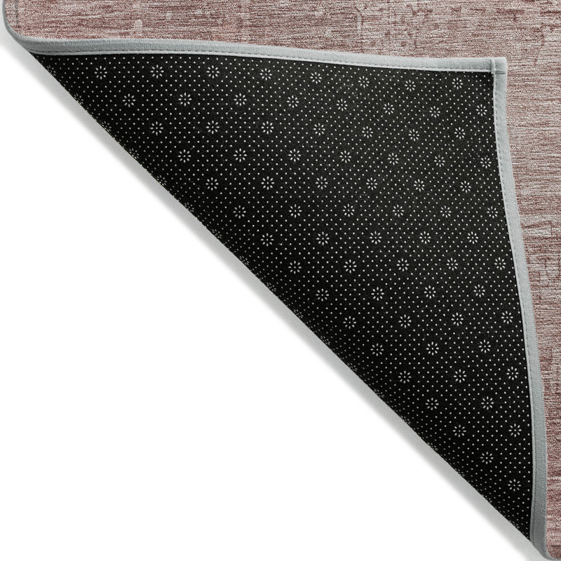 Tapis rosé intérieur / extérieur lavable à la machine Claudian ACN1650, Rectangle 5 pi x 7 pi 6 po