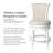 Maven Lane Pullman Stool with Fabric Upholstery-93617878-93617881-121594406