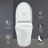 Smart Toilet with Heated Seat, Auto Flush & Dual Flush, Foot Sensor, Night Light