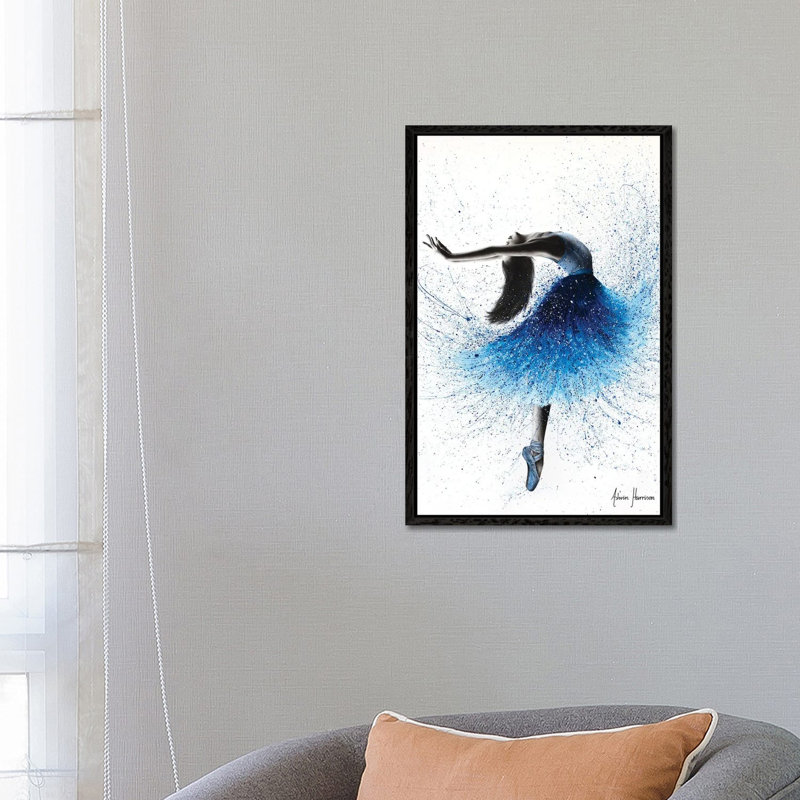 Crystal Fountain Dance by Ashvin Harrison - Print on Canvas, Black Framed, 66.04 cm H x 45.72 cm W