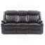 Canapé double inclinable, BRUN FONCÉ-1463784135