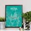 Seoul City Map - No Frame Print-1229317324