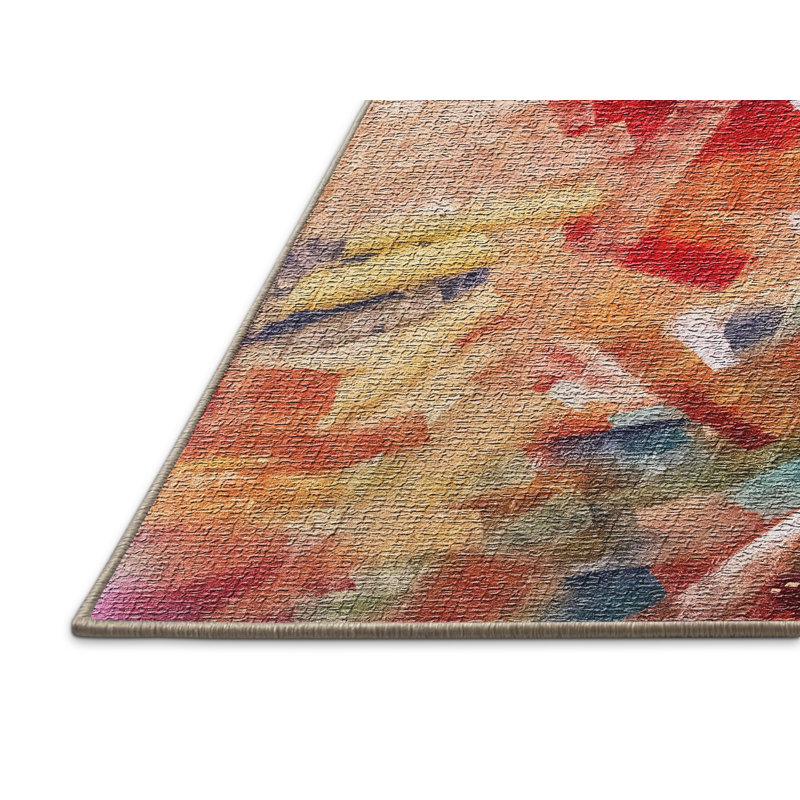 Wiersma Abstract Indoor Rug, Rectangle 2' x 4'