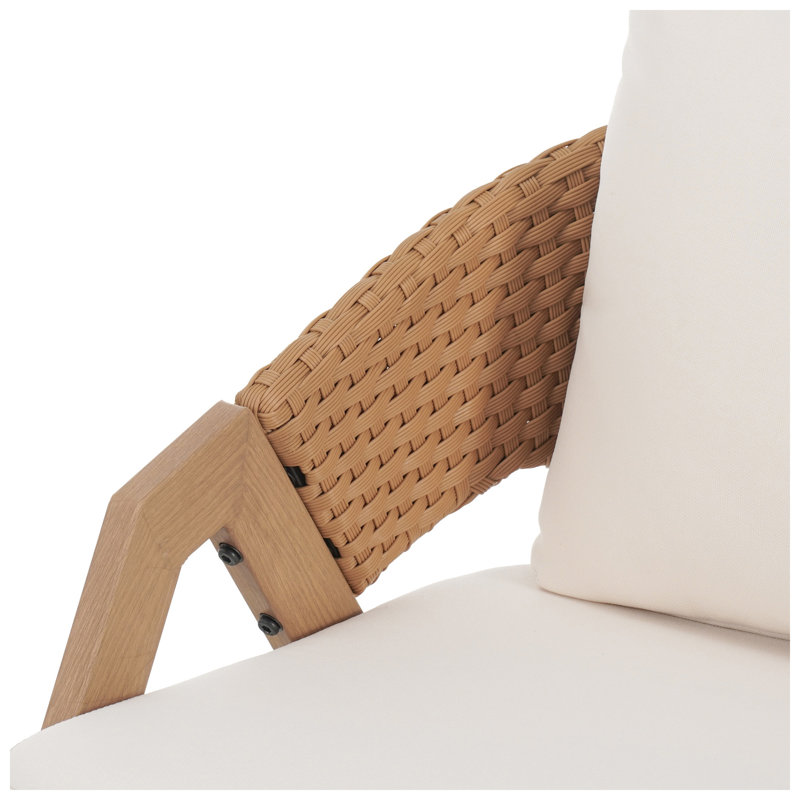 Ensemble de chaises de patio en rotin avec coussins l 27 po x P 39,5 po x H 16,5 po Christopher Knight Home